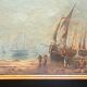 Pair of Impressionist paintings, Oil on canvas 1830, Romantic seascape