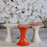 Set of 4 Tam Tam stools by Henri Massonnet for Stamp, 1970