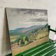 Painting oil landscape countryside 1942