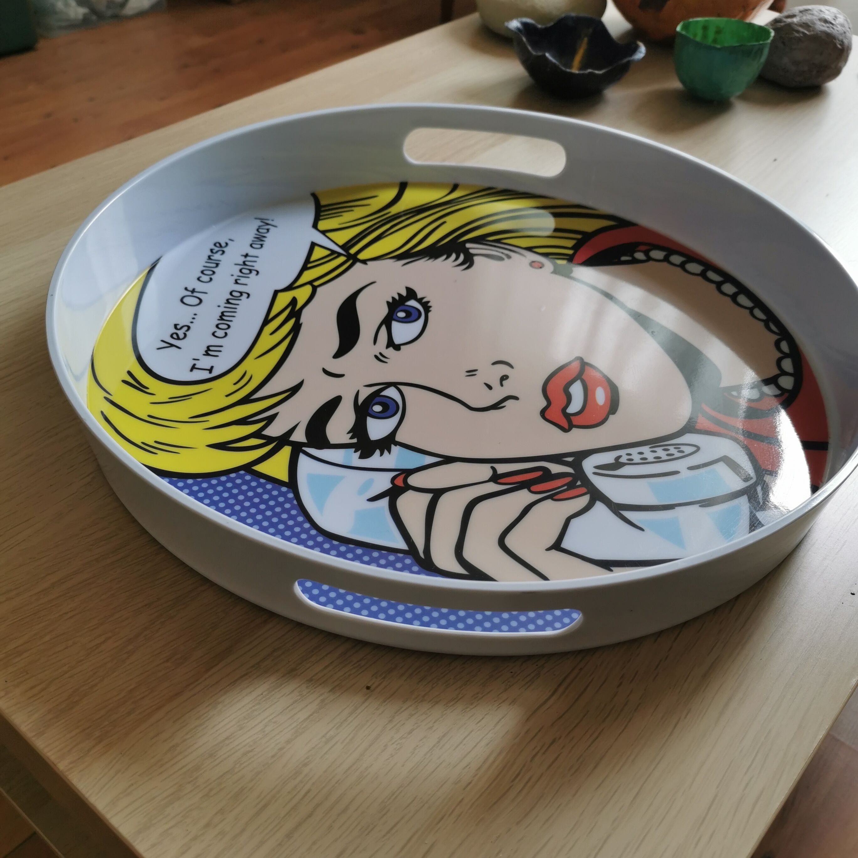 Pop art tray