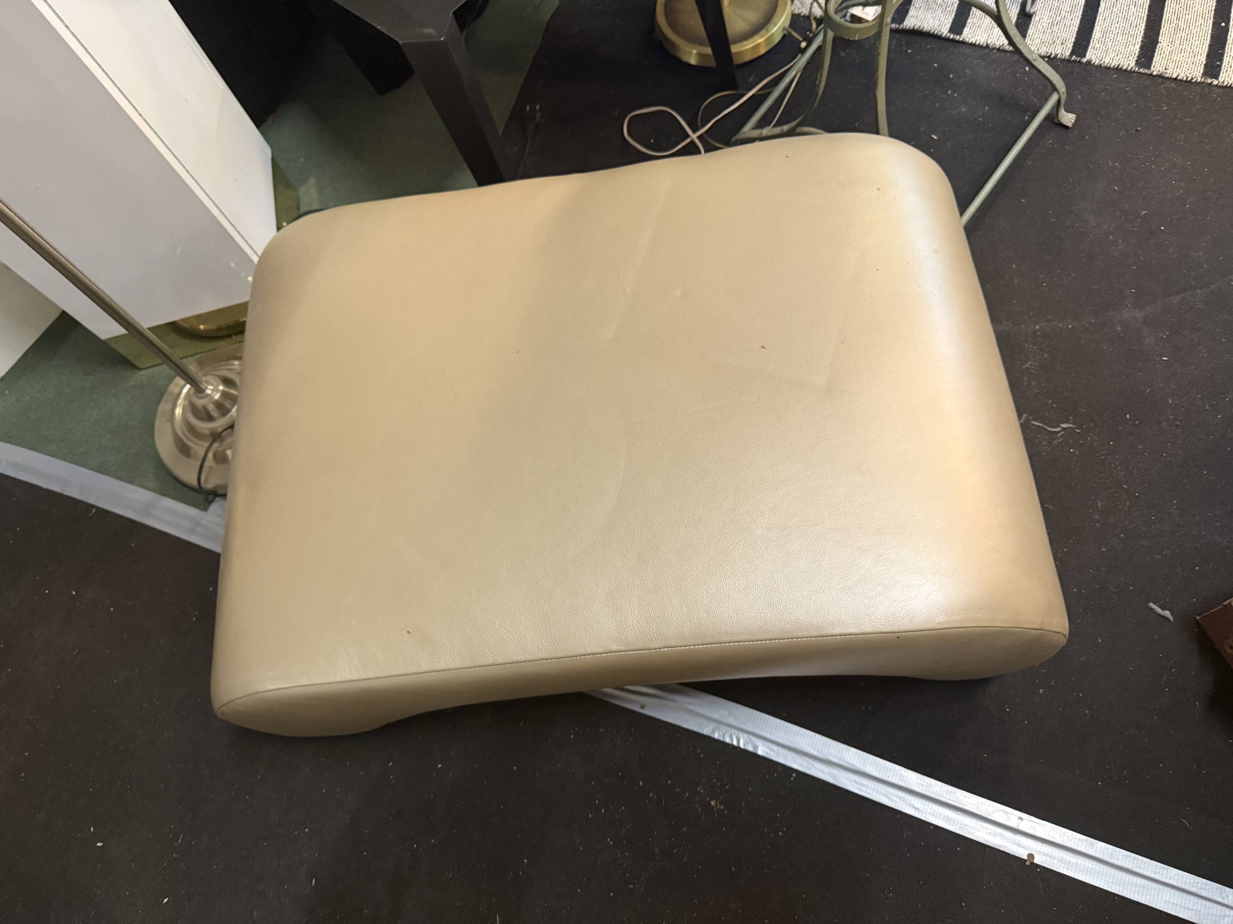 Gold leather leg rest