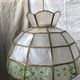 Suspension en nacre et laiton vintage