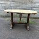 table de vendange , plateau décapé et bois naturel