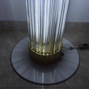 Pair of Design Brass and Glass Modern Floor Lamps/Kamenicky Senov, 1960s