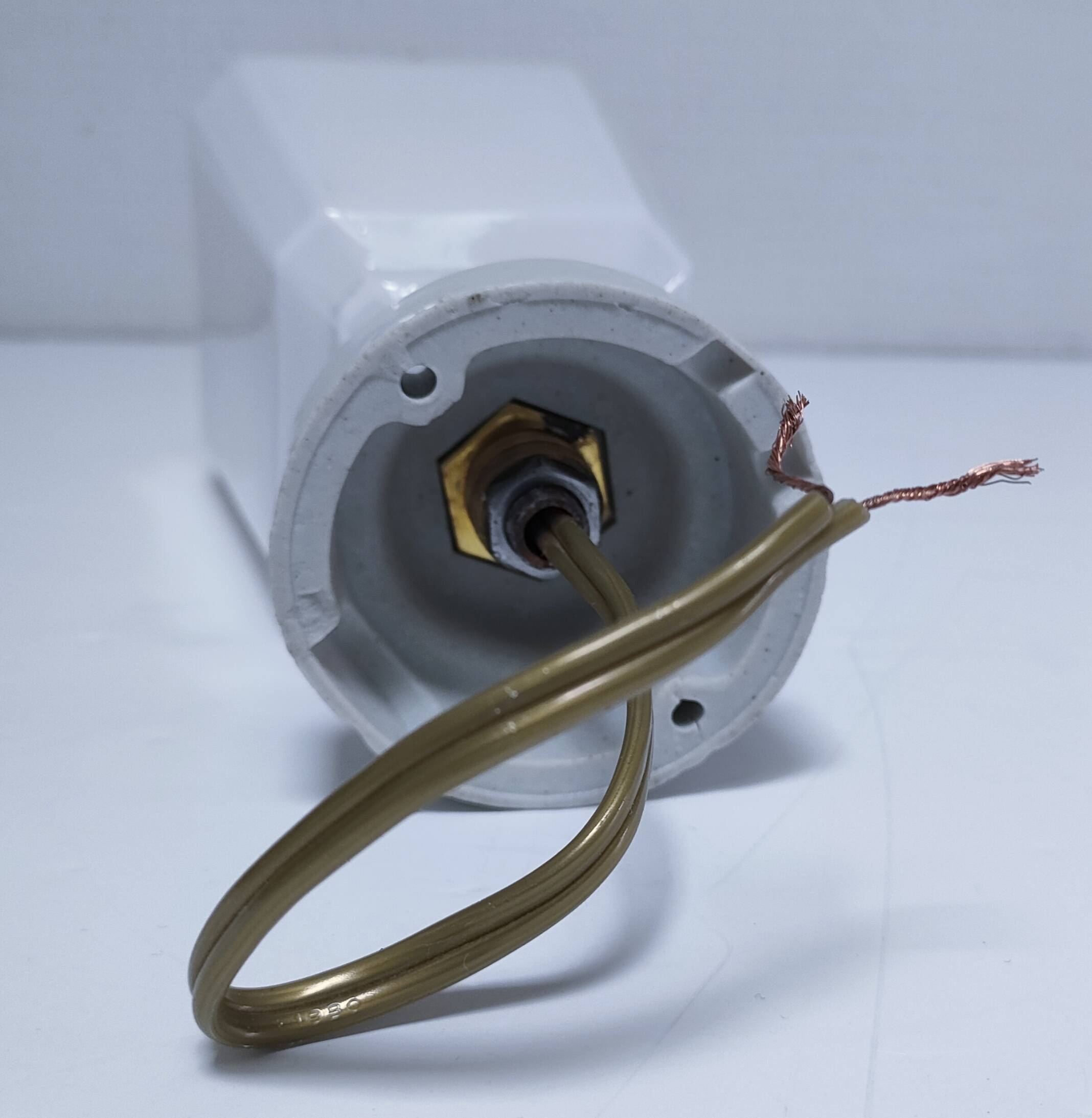 Art deco opaline porcelain lamp