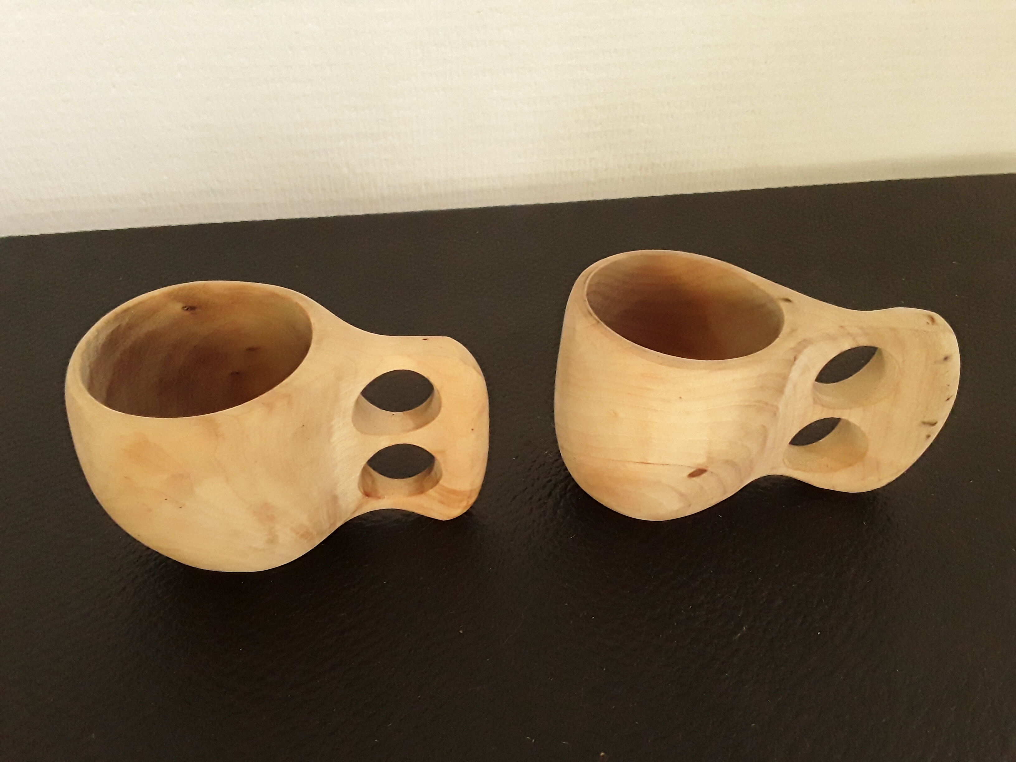 Natural and ecological wood cups