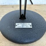 Lampe de table vintage en émail noir, 1950s
