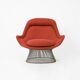 Fauteuil et repose-pieds par Warren Platner pour Knoll International, 1960s