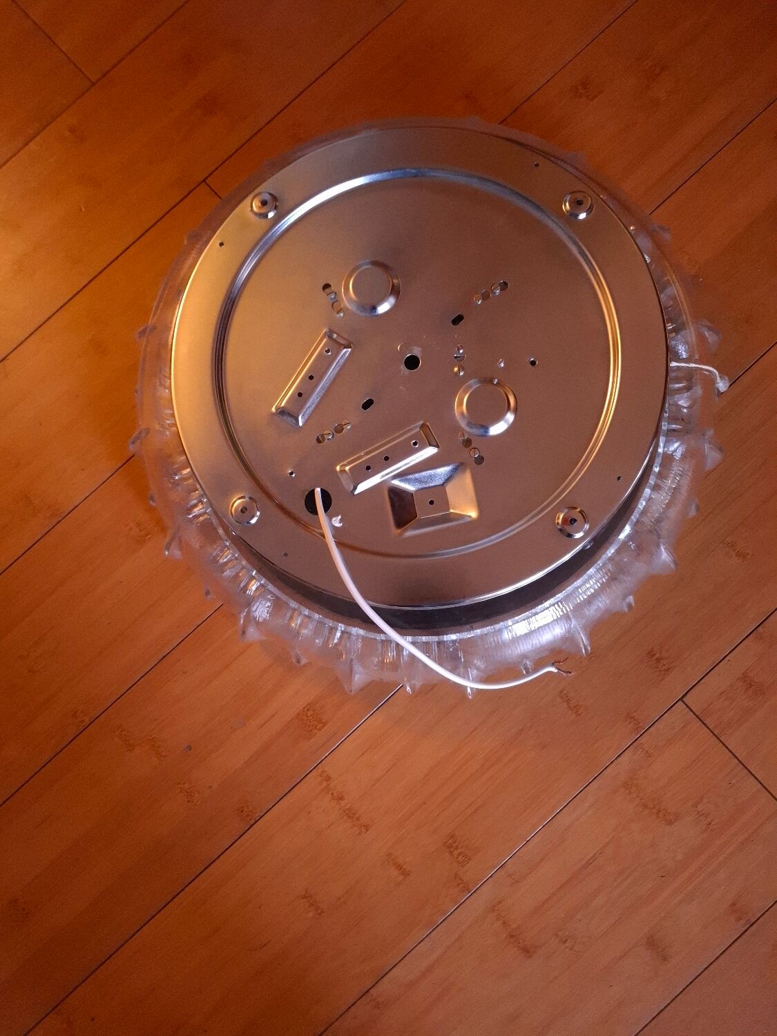 1970s mirror with glass frame