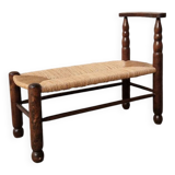 Cantou straw bench