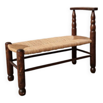 Cantou straw bench