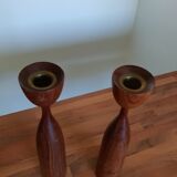 Pair of Scandinavian candlesticks 1960