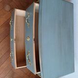 Commode de chambre patiné de style régence 2 tiroirs