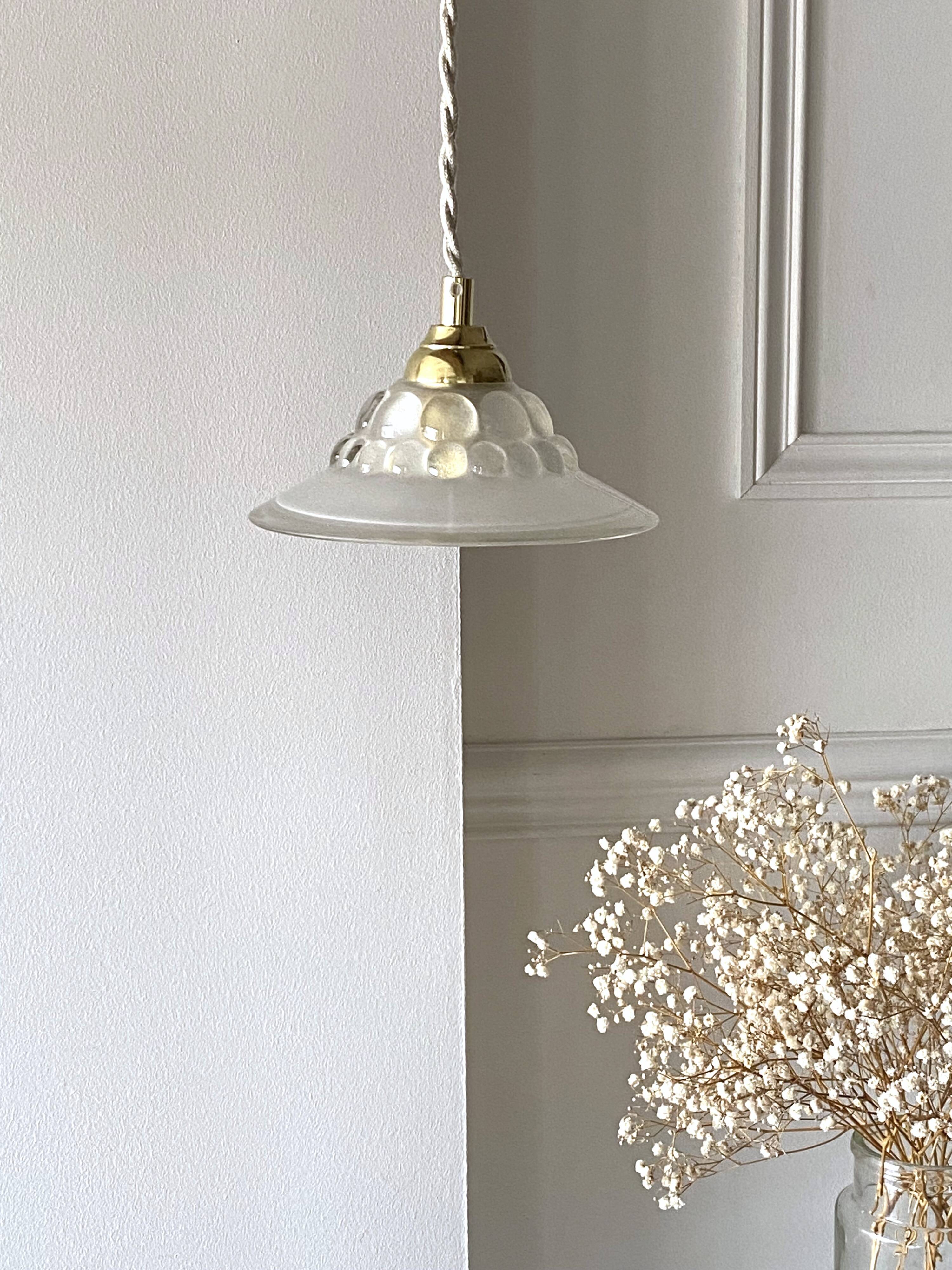Vintage “bubble” pendant light