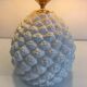 Designer pineapple lamp in porcelain