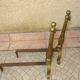 Brass andirons