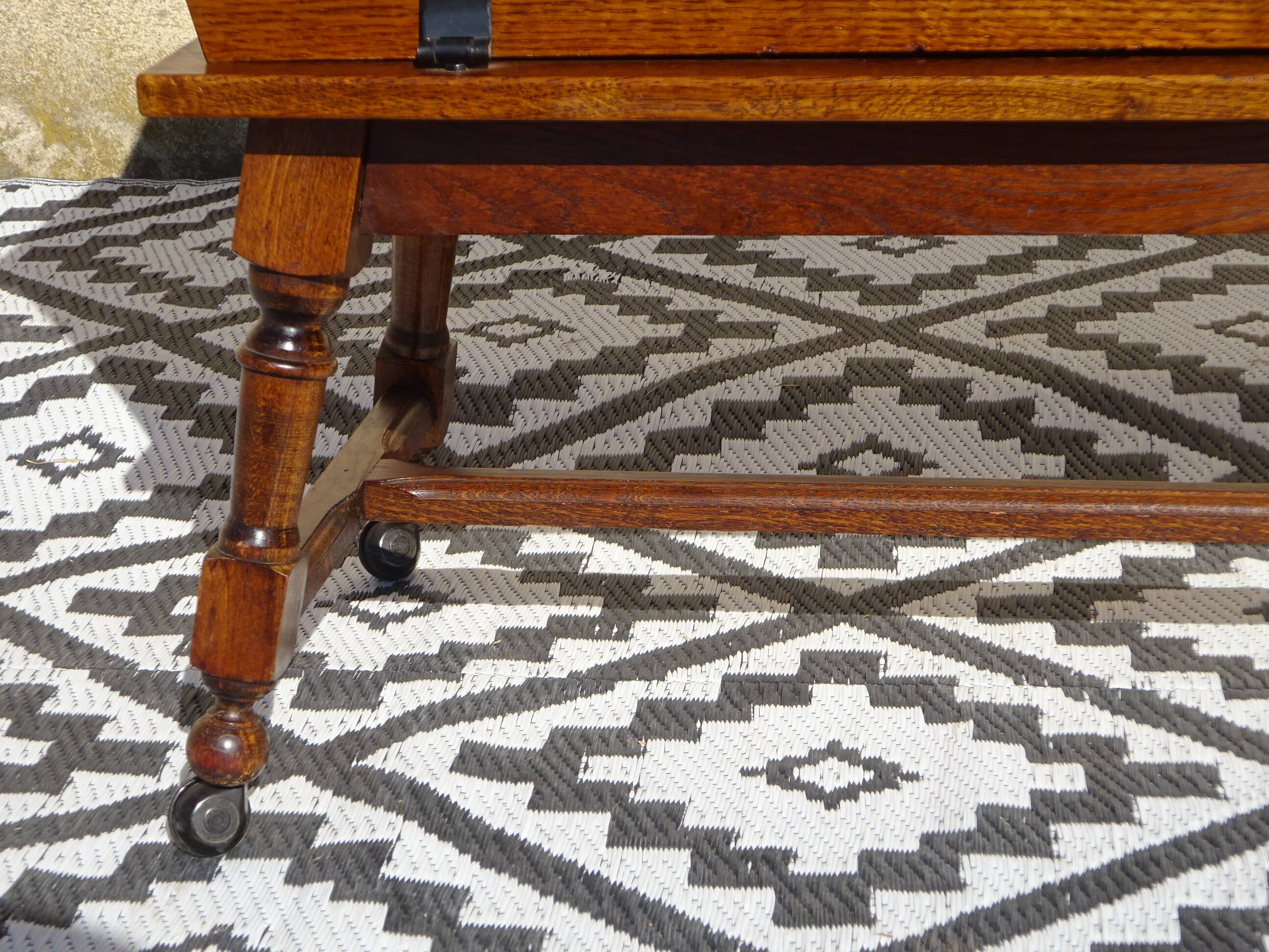 Dough table on wheels