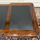 Classic English Desk with Black Leather