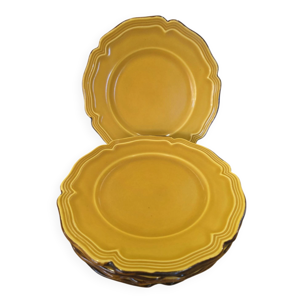5 assiettes Dieulefit Milon terre vernissée