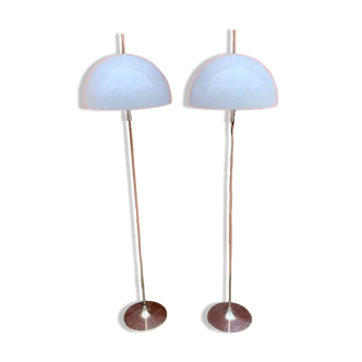 Pair of Lilux floor lamps - Sweden 70s