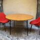 round dining table Alain Richard 1950 vintage
