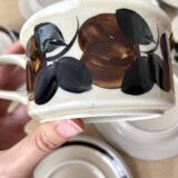 Service de 4 tasses à thé RUIJA Arabia Finland années 70