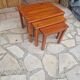 Vintage Scandinavian nesting coffee table