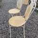 Paire de chaises de jardin en fer forgé