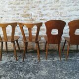 Mismatched bistro chairs