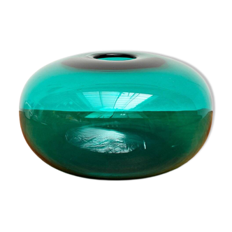 Large vase from the Swedish Stockholm series, handmade glass from Ikea, 1990s.