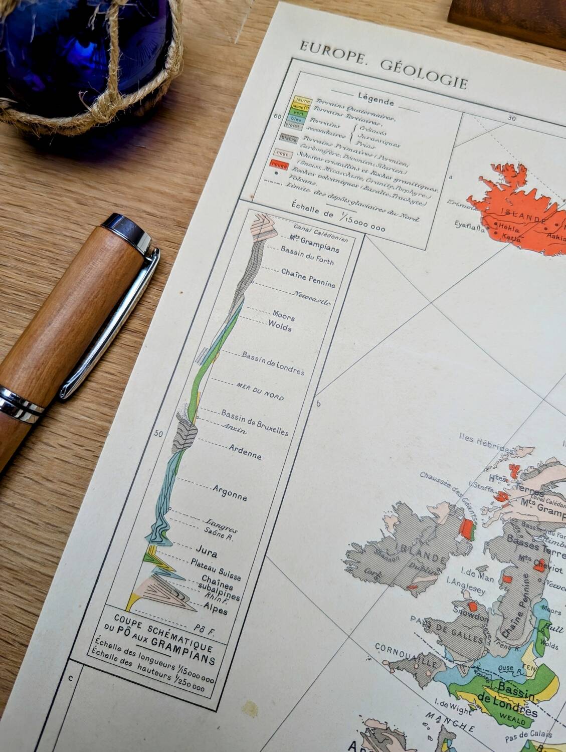 Printed in 1909, Geological Europe.