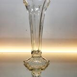 Val Saint Lambert Art deco vaas, serie Luxval model Américain L transparant