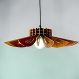 Wooden hanging lamp
