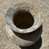 Ancient terracotta pottery jar from the 19th century