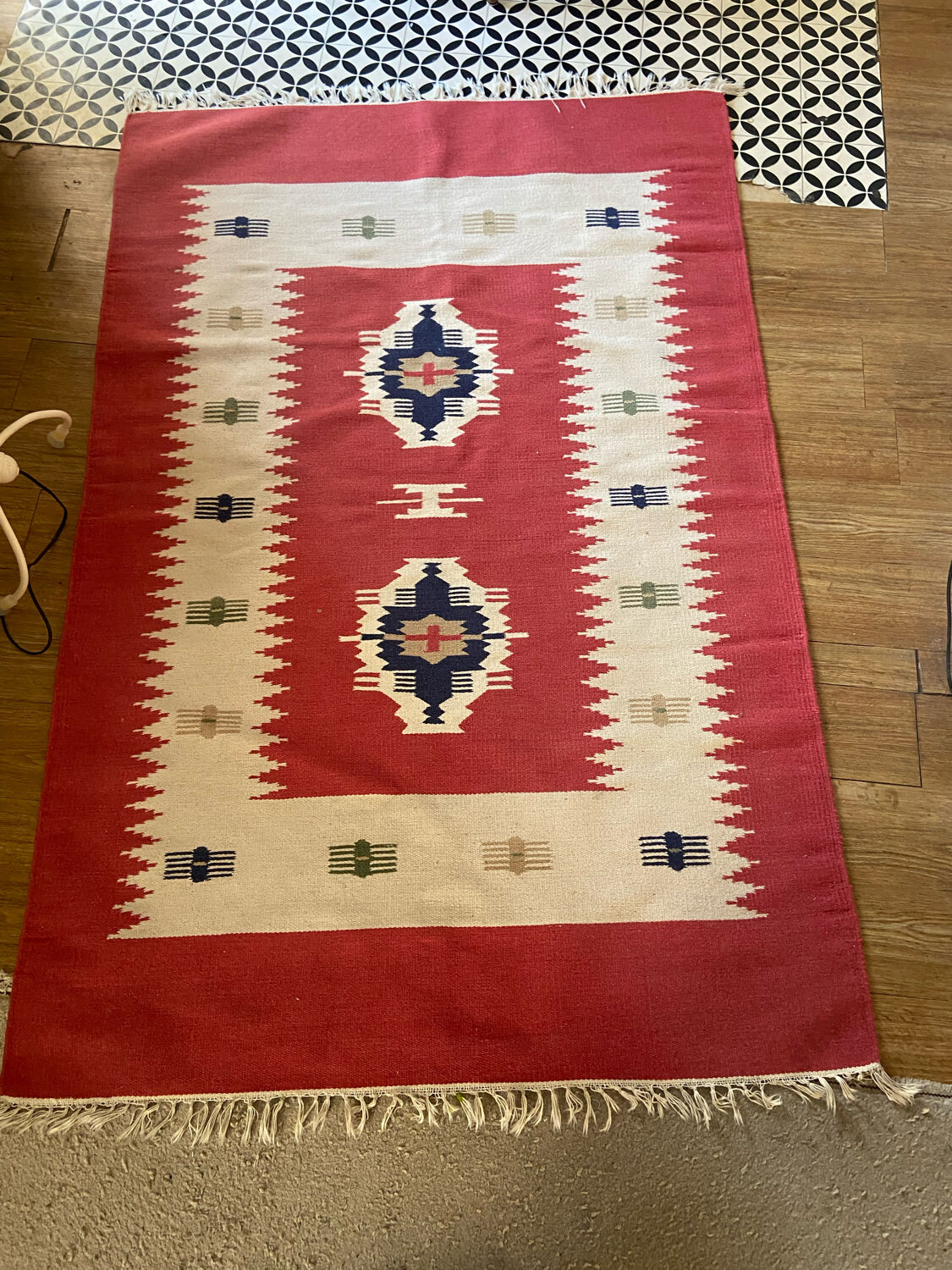 Ethnic wool kilim