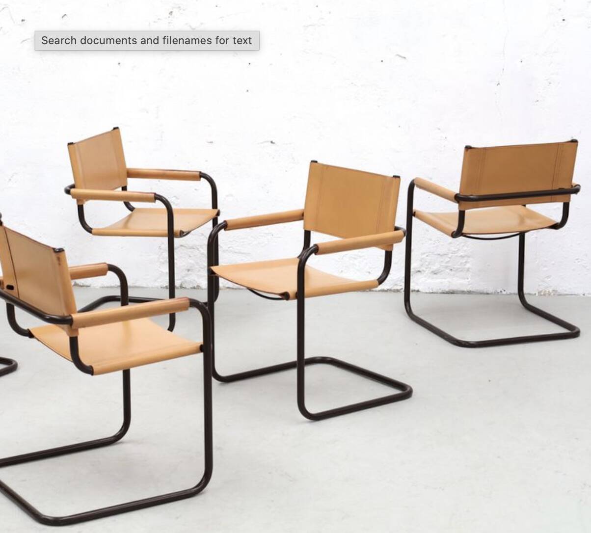 Lot 4 fauteuils Breuer B34