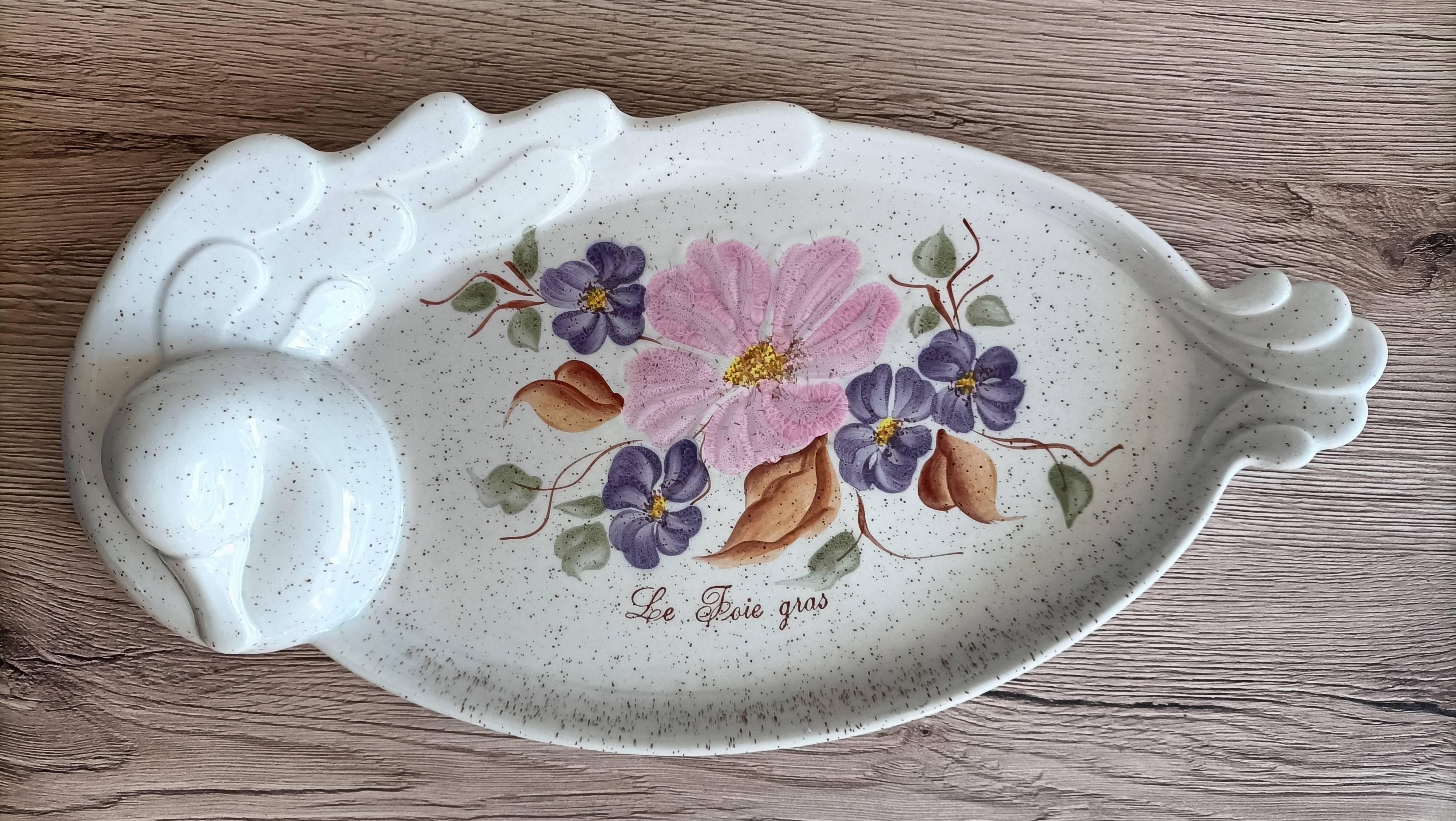 Ceramic foie gras serving dish
