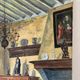 Interior of a Flemish house, oil on canvas signed