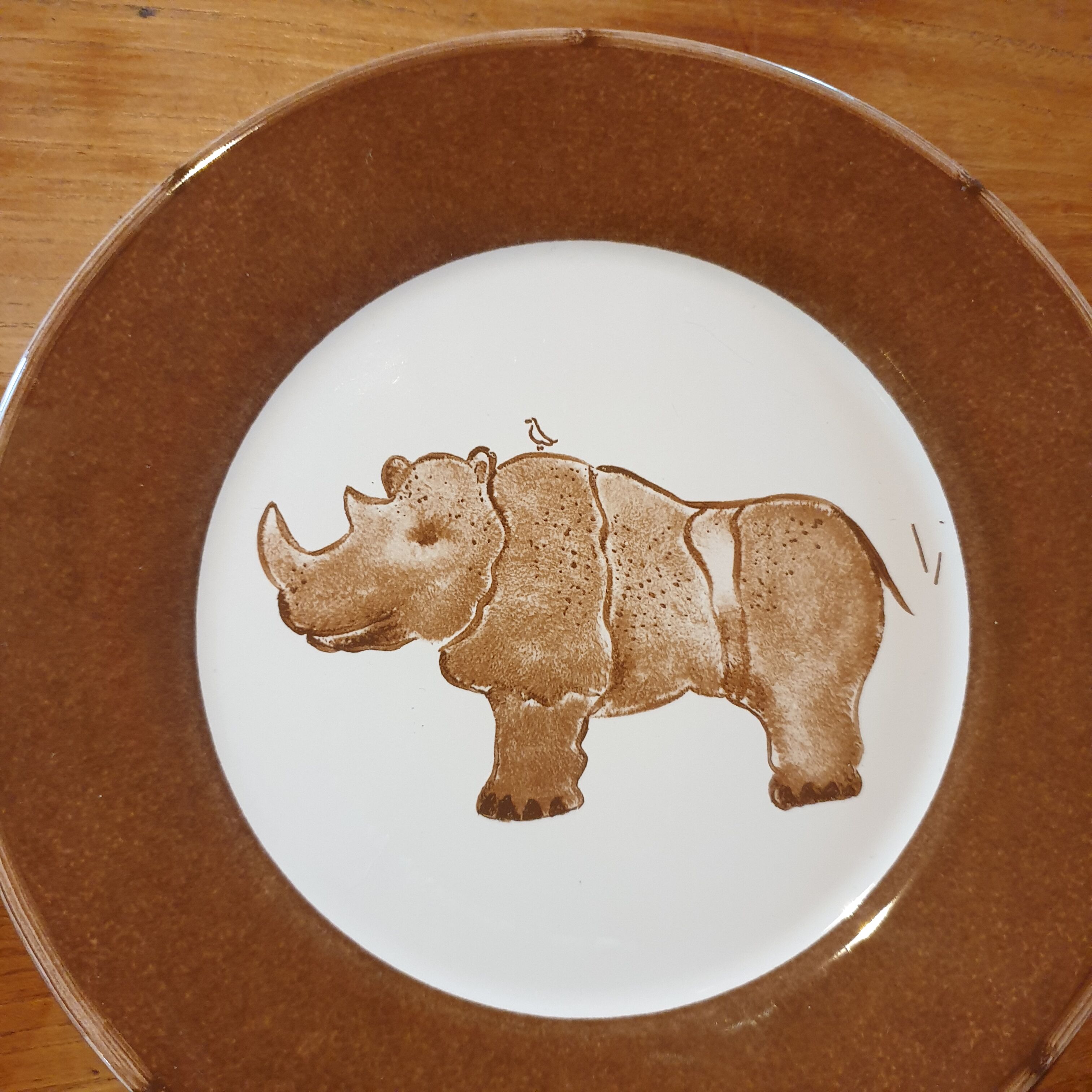Set 5 assiettes à dessert animaux sauvages d'Afrique