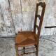 Nursing Chair Nursery Antique Turned Wood + Woven Straw Seat