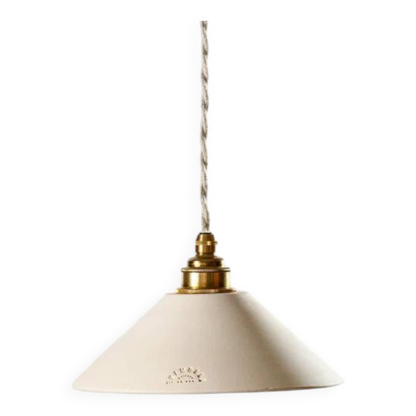 Suspension Lisette en terre cuite blanche — Beyit