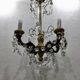 4-light bronze Napoleon III chandelier