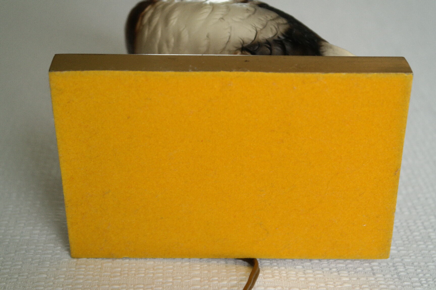 Ceramic duck table lamp and vintage adjustable brass