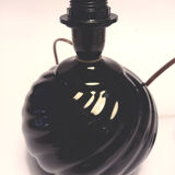 Black ceramic lamp, 1960