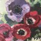 Tableau , fleurs en cascade , huile vers 1930