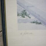 Tableau « La Fontanella » lithographie signée G. Zuppini