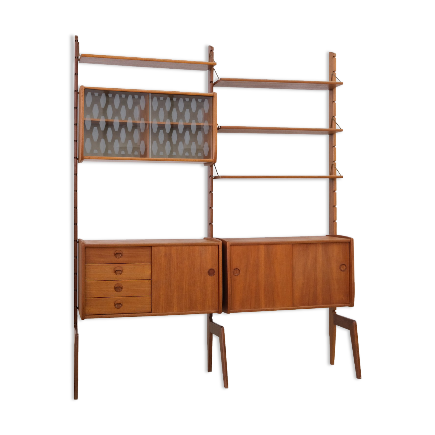 Mid century free standing shelf, 1960's norway