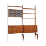 Mid century free standing shelf, 1960's norway