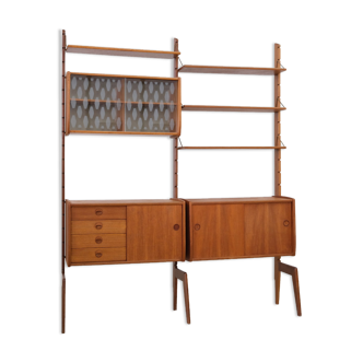 Mid century free standing shelf, 1960's norway