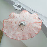 Red marbled pendant lamp